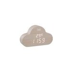Rveil en forme de nuage & finition bois