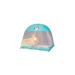 Rideau anti - moustiques pliable pour lit enfant avec double porte, design unicorn