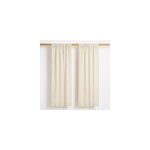 Rideaux en gaze de coton bio blanc