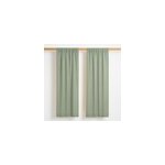 Rideaux en gaze de coton bio vert