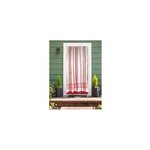 Rideau de porte moustiquaire en toile multicolore rouge 140 x 225 cm - morel