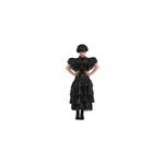 Robe de bal noire mercredi addams 140 cm