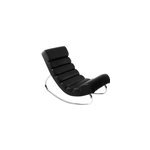 Rocking chair noir et acier chrom� taylor