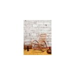 Rocking - chair en rotin clair n�68