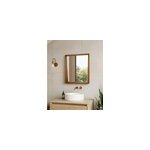 Rovio - grand miroir mural rectangulaire en bois de manguier