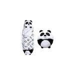 Sac de couchage convertible en coussin, pour enfants, ourson panda.