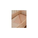 Sac de couchage cru fleuri rose