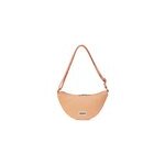 Sac demi - lune andrea tresse en coton bio hindbag corail