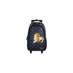 Sac  dos cybel  roulettes marine 2 compartiments bagtrotter primaire