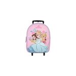 Sac à dos princesses disney à roulettes rose 1 compartiment maternelle Sac à dos princesses disney à roulettes rose 1 compartiment maternelle