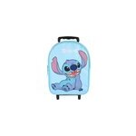 Sac � dos stitch � roulettes bleu clair 1 compartiment maternelle