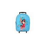 Sac  dos vaiana  roulettes bleu 1 compartiment maternelle