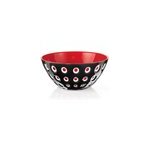 Saladier noir et rouge 25 cm guzzini