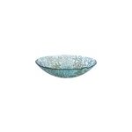 Saladier en verre bleu mer
