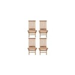 Salento - lot de 4 chaises en teck