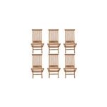 Salento - lot de 6 chaises en teck