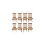 Salento - lot de 8 chaises en teck