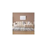 Salford - canap d'angle 3 - 4 places nuage en velours beige