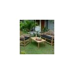 Salon d�tente en teck blois 4 places