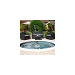 Salon jardin 4 places elphame rotin