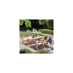 Salon de jardin acacia 4 � 6 places