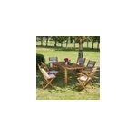 Salon de jardin acacia 6 � 8 places