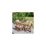 Salon de jardin acacia 6 � 8 places
