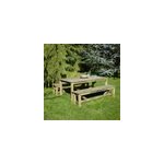 Salon de jardin en bois normand