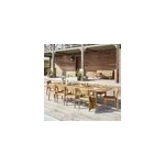Salon de jardin extensible en teck Salon de jardin extensible en teck
