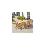 Salon de jardin en teck 8 places