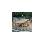 Salon de jardin en teck alifax 8 places