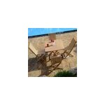 Salon de jardin teck antibes, 4 places