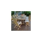 Salon de jardin en teck borno 10 places