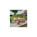 Salon de jardin en teck brut qualite gra Salon de jardin en teck brut qualite gra