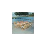 Salon de jardin teck canoas 8 places