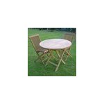 Salon de jardin en teck daru 2 places
