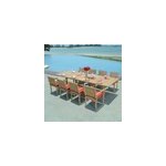 Salon de jardin teck grenade 8 places