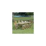 Salon de jardin teck huelva 8 places
