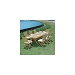 Salon de jardin teck livourne 8 places