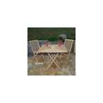Salon de jardin en teck malo 90 x 90 cm Salon de jardin en teck malo 90 x 90 cm