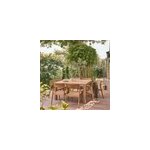 Salon de jardin teck massif 8 personnes