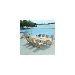 Salon de jardin teck minestrone 8 places