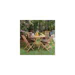 Salon de jardin en teck naples 4 places
