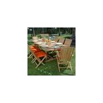 Salon de jardin teck pampelone 8 places