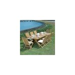 Salon de jardin teck teresina 8 places