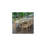 Salon de jardin en teck venise 10 places