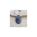 Sautoir lapis - lazuli et argent 925