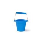Seau de plage en silicone bleu Seau de plage en silicone bleu