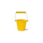 Seau de plage en silicone jaune