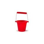 Seau de plage en silicone rouge Seau de plage en silicone rouge